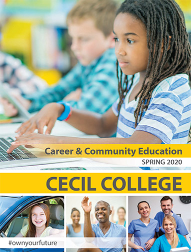 Open a PDF version of the current non-credit course schedule.