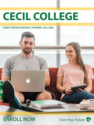 Open a PDF version of the current credit course schedule.